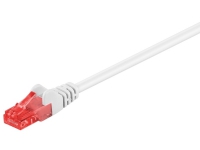 goobay - Nätverkskabel - RJ-45 (hane) till RJ-45 (hane) - 2 m - UTP - CAT 6 - formpressad - vit