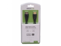 Sinox One - Hög hastighet - HDMI-kabel - HDMI hane till HDMI hane - 75 cm - stöd för 4K