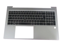 HP - Ersättningstangentbord för bärbar dator - med pekpinne, ClickPad - bakgrundsbelyst - fransk - för EliteBook 850 G7