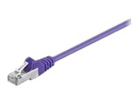 MicroConnect - Nätverkskabel - RJ-45 (hane) till RJ-45 (hane) - 1.5 m - 5 mm - UTP - CAT 5e - rund, hakfri, tvinnad - lila