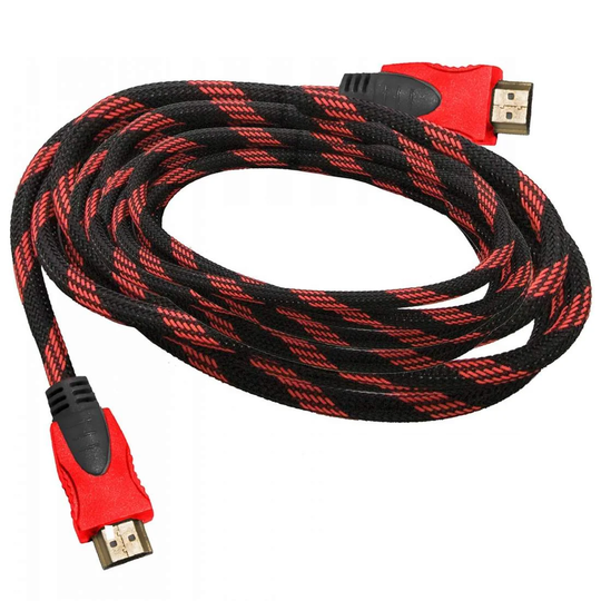 Flätad HDMI-kabel - 5 m