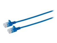 MicroConnect - Nätverkskabel - RJ-45 (hane) till RJ-45 (hane) - 10 m - 3,6 mm - UTP - CAT 6a - halogenfri, knutfri, trådlös - blå