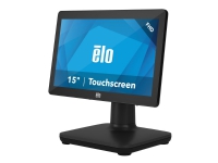 EloPOS System i5 - Med I/O-hubbstativ - allt-i-ett - 1 x Core i5 8500T / 2.1 GHz - vPro - RAM 8 GB - SSD 256 GB - UHD Graphics 630 - GigE - WLAN: 802.11a/b/g/n/ac, Bluetooth 5.0 - Win 10 IoT Enterprise LTSB 64-bit - skärm: LED 15.6 1920 x 1080 (Full HD) pekskärm - svart