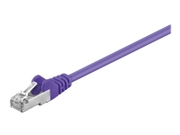 MicroConnect - Nätverkskabel - RJ-45 (hane) till RJ-45 (hane) - 1 m - F/UTP (folieöverdraget oskärmat tvinnat par) - CAT 5e - tvinnad - lila