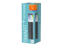 LEDVANCE SMART+ MODERN LANTERN - Trädgårdsbelysning - LED - 12 W - RGBW-lampa - 2700-6500 K - pollare - mörkgrå