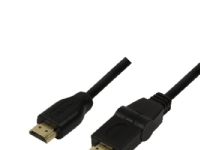 LogiLink High Speed with Ethernet - HDMI-kabel med Ethernet - HDMI hane till HDMI hane - 1.8 m - 180° vridbar kontakt