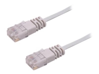 MicroConnect - Nätverkskabel - RJ-45 (hane) till RJ-45 (hane) - 10 m - UTP - CAT 6a - halogenfri, trådad, platt - grå