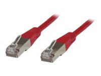 MicroConnect - Nätverkskabel - RJ-45 (hane) till RJ-45 (hane) - 7 m - SSTP (screened shielded twisted pair) - CAT 6 - halogenfri - röd