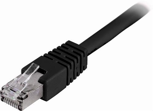 Deltaco FTP Cat6 Nätverkskabel / 0.5m - Svart