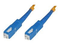 MicroConnect - Nätverkskabel - SC/UPC enkelläge (hane) till SC/UPC enkelläge (hane) - 15 m - fiberoptisk - 9 / 125 mikrometer - halogenfri - gul