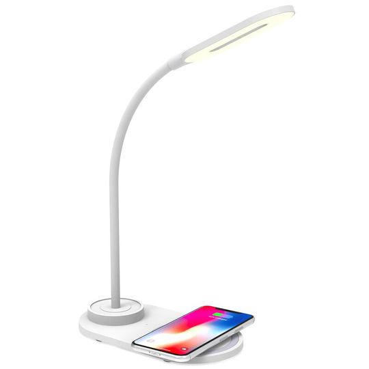 Celly Skrivbordslampa med trådlös laddning (10W)