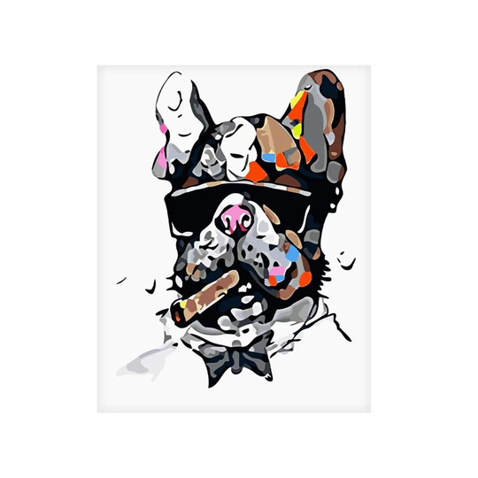 Canvasposter, Hund - 60 x 75 cm