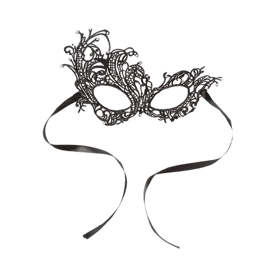 Maskeradmask i Spets - Svart