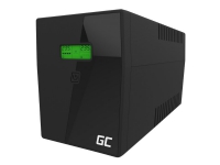 Green Cell UPS Micropower 1500VA - UPS - AC 220/230/240 V - 900 Watt - 1500 VA - 9 At - Ethernet, USB - output-stikforbindelser: 4