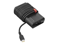 Lenovo ThinkPad 65W Slim AC Adapter (USB Type-C) - Strömadapter - AC 90-265 V - 65 Watt - svart - för ThinkPad L13 Yoga Gen 3 L15 Gen 3 T14 Gen 3 T14s Gen 3 X13 Gen 3 X13 Yoga Gen 3
