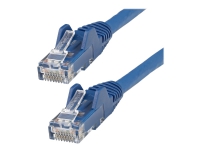 StarTech.com 3m LSZH CAT6 Ethernet Cable, 10 Gigabit Snagless RJ45 100W PoE Network Patch Cord with Strain Relief, CAT 6 10GbE UTP, Blue, Individually Tested/ETL, Low Smoke Zero Halogen - Category 6 - 24AWG (N6LPATCH3MBL) - Patchkabel - RJ-45 (han) til RJ-45 (han) - 3 m - 6 mm - UTP - CAT 6 - knastfri - blå
