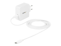 StarTech.com USB C Wall Charger, USB C Laptop Charger 60W PD, 6ft/2m Cable, Universal Compact Type C Power Adapter, Dell XPS/Lenovo X1 Carbon, HP EliteBook, MacBook, USB IF/CE Certified - 60W PD3.0 Wall Charger (WCH1CEU) - Strömadapter - 60 Watt - 3 A (USB-C) - på kabel: USB-C