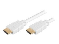 MicroConnect - HDMI-kabel - HDMI hane till HDMI hane - 50 cm - vit