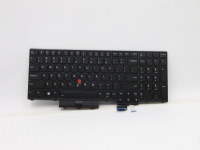 Transimage - Ersättningstangentbord för bärbar dator - med Trackpoint - bakgrundsbelyst - QWERTY - amerikansk - svart - för ThinkPad P15 Gen 1 20ST, 20SU T15g Gen 1 20UR, 20US