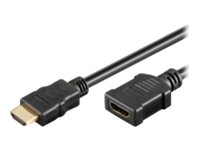 MicroConnect High Speed HDMI with Ethernet - HDMI-förlängningskabel med Ethernet - HDMI hona till HDMI hane - 5 m