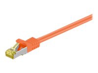 MicroConnect - Nätverkskabel - RJ-45 (hane) till RJ-45 (hane) - 1.5 m - SFTP, PiMF - CAT 7 - hakfri - orange