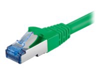 MicroConnect - Nätverkskabel - RJ-45 (hane) till RJ-45 (hane) - 10 m - SFTP - CAT 6a - halogenfri, hakfri - grön