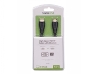 Sinox One - Hög hastighet - HDMI-kabel - HDMI hane till HDMI hane - 1.5 m - stöd för 4K