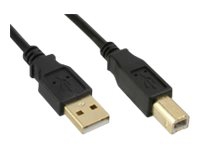 MicroConnect - USB-kabel - USB typ B (hane) till USB (hane) - USB 2.0 - 3 m - svart