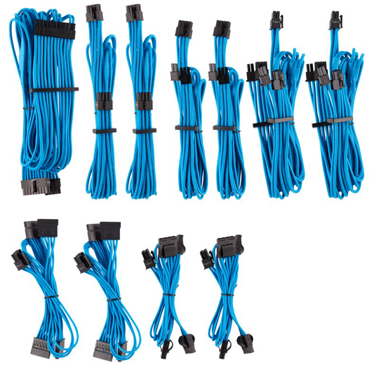 Corsair Individually Sleeved Pro Kit / RMi RMx - Blå