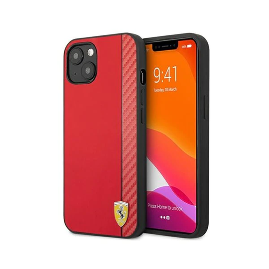 Ferrari Bakskal till iPhone 13 - Röd