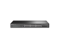TP-Link TL-SG3428X, Managed, L2+, Gigabit Ethernet (10/100/1000), monterad på stativ