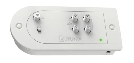 Antennförstärkare F-kontakt 23 dB 4 utgångar
