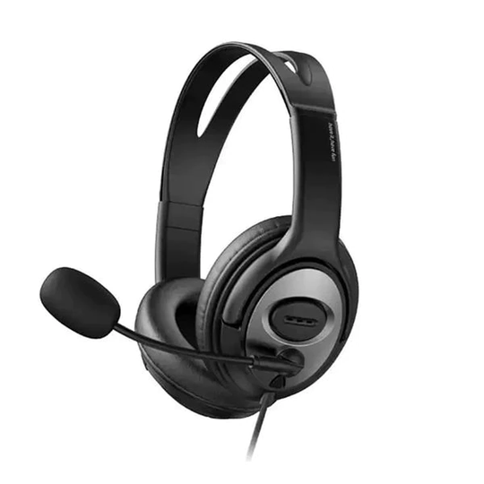 HAVIT H206d on-ear hörlurar med mikrofon - Svart/Grå