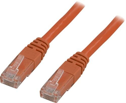 Deltaco UTP Cat6 Nätverkskabel / 1m - Orange