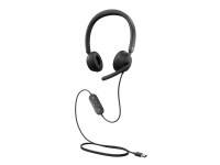 Microsoft Modern USB Headset - Headset - på øret - kabling - USB - sort - Certifierad för Microsoft Teams