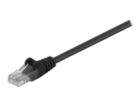 MicroConnect - Nätverkskabel - RJ-45 (hane) till RJ-45 (hane) - 25 cm - UTP - CAT 5e - tvinnad - svart