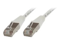MicroConnect - Nätverkskabel - RJ-45 (hane) till RJ-45 (hane) - 25 cm - F/UTP (folieöverdraget oskärmat tvinnat par) - CAT 6 - halogenfri - vit