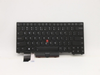 Lite-On - Ersättningstangentbord för bärbar dator - med Trackpoint, UltraNav - bakgrundsbelyst - QWERTY - Engelska - Europa - svart - för ThinkPad L14 Gen 1 20U1, 20U2, 20U5, 20U6