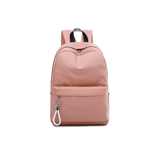 Enkel Ryggsäck med Laptopfack - Rosa