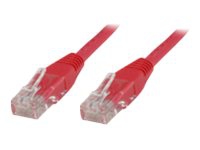 MicroConnect - Nätverkskabel - RJ-45 (hane) till RJ-45 (hane) - 10 m - UTP - CAT 6 - röd