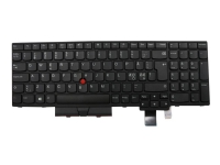 Lite-On - Ersättningstangentbord för bärbar dator - med Trackpoint, UltraNav - QWERTY - Nordisk - för ThinkPad P52s 20LB, 20LC T580 20L9, 20LA