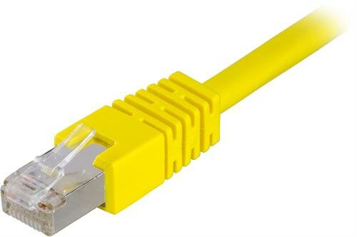 Deltaco FTP Cat6 Nätverkskabel / 0.5m - Gul