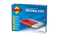 AVM FRITZ!Box 7272 - Trådlös router - DSL-modem - 4-ports switch - GigE - 802.11b/g/n - 2,4 GHz - VoIP-telefonadapter (DECT)