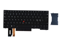 Chicony - Ersättningstangentbord för bärbar dator - med Trackpoint - bakgrundsbelyst - QWERTY - Nordisk - FRU - för ThinkPad E480 E490 L380 L390 L480 T480s T490