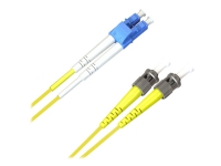 MicroConnect - Nätverkskabel - LC/UPC enkelläge (hane) till ST/UPC enkelläge (hane) - 7 m - fiberoptisk - 9 / 125 mikrometer - OS2 - halogenfri - gul