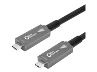 MicroConnect Premium - USB-kabel - USB-C (hane) till USB-C (hane) - USB 3.2 Gen 2 - 10 m - inomhus, hybrid aktiv optisk kabel, 4K60Hz (3840 x 2160) stöd - svart
