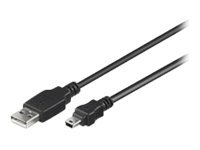 MicroConnect - USB-kabel - USB (hane) till mini-USB typ B (hane) - 5 m