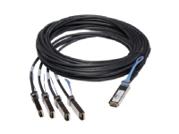 Dell Passive Copper Breakout Cable - Nätverkskabel - SFP+ till QSFP+ - 1 m - för Force10 Networking S6000 PowerConnect 8132, 8132F, 8164, 8164F