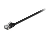 MicroConnect - Nätverkskabel - RJ-45 (hane) till RJ-45 (hane) - 50 cm - UTP - CAT 6 - startad, platt - svart