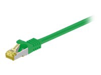 MicroConnect - Nätverkskabel - RJ-45 (hane) till RJ-45 (hane) - 7.5 m - SFTP, PiMF - CAT 7 - grön